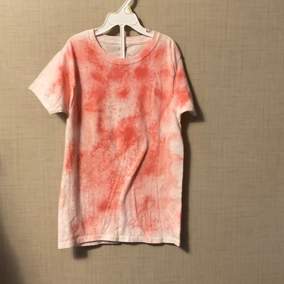 Fruit of the Loom Kids Tie-Dye Tee - Red and White - Picture 1 of 3